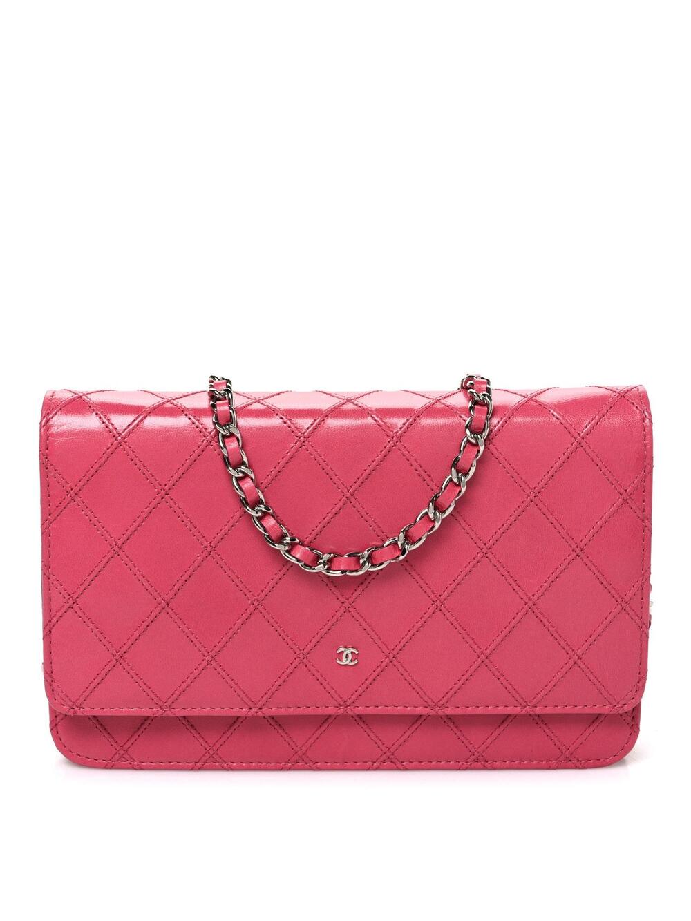 Chanel Lambskin Diamond Stitched Wallet #311229C14B